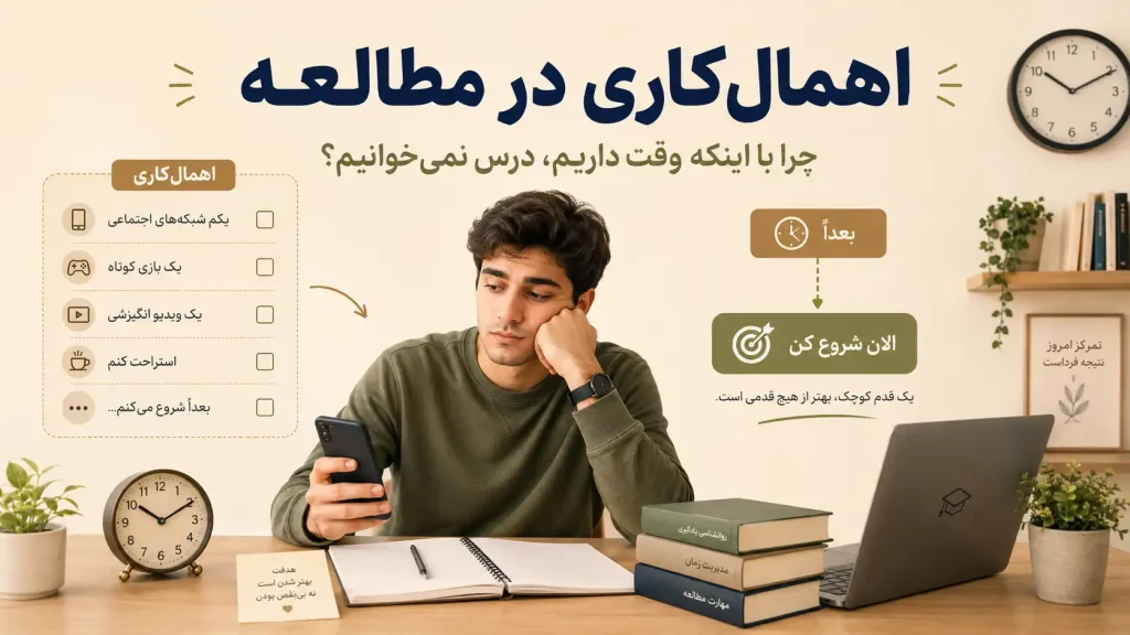 اهمال کاری در مطالعه